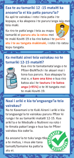 COVID-19 insert - Cook Islands Maori p2
